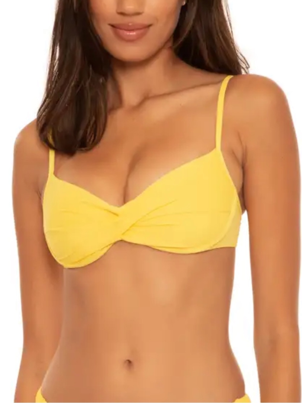 BECCA Bright Yellow Underwire Bikini Set